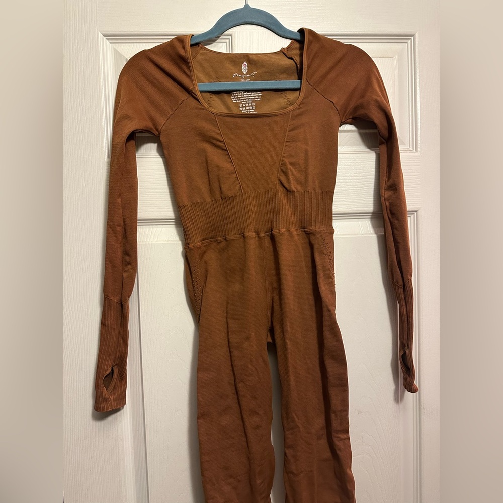 Good Karma Long Sleeve Jumpsuit in Toasted Coconut 🥥 - Picture 12 of 12